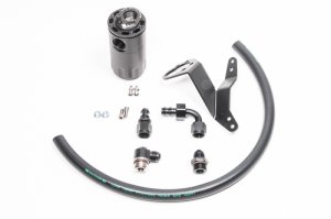 Ford Mustang Oil Catch Can Kit - Radium Engineering - Fluid Lock - `11-`14 Ford Mustang Oil Catch Can Kit - Radium Engineering - Fluid Lock - `11-`14